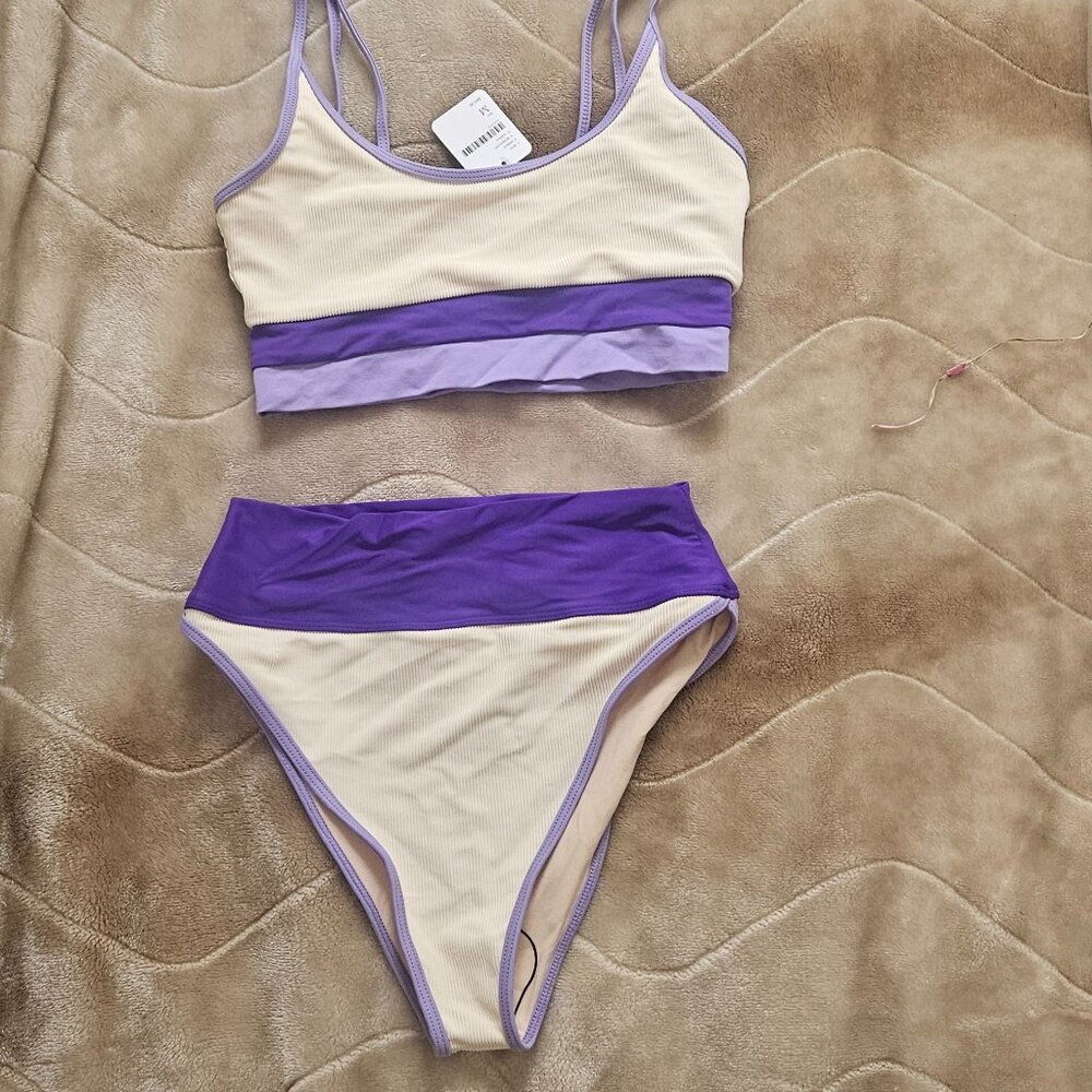 Beach riot Emma bathing suit in lavender haze